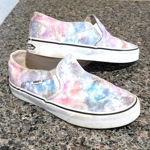 Multi colored heart design Vans